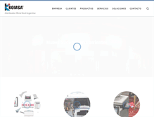 Tablet Screenshot of komsa.com.ar