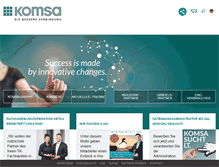 Tablet Screenshot of komsa.com